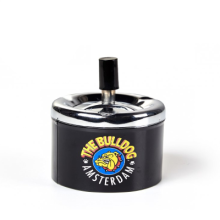 Ashtray Rotating Bulldog Black