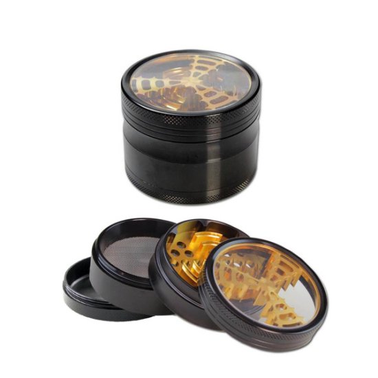 Grinder - "Fenster-Gold" - 4-tlg. - Ø60cm